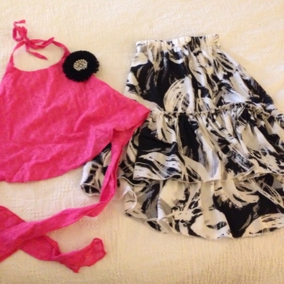 MIA BELLE OUTFIT SKIRT AND HALTER TOP SIze 4/5 - Picture 2 of 4